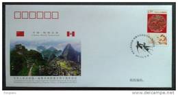 PFTN.WJ2011-18 CHINA-PERU DIPLOMATIC COMM.COVER - Storia Postale