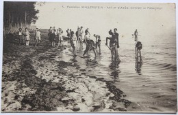 CPA 33 Aérium ARES Fondation WALLERSTEIN Enfants Pateaugoire 1922 - Arès