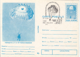 55699- PARACOMANDER UT 15 PARAGLIDER, PARACHUTTING, POSTCARD STATIONERY, 1994, ROMANIA - Fallschirmspringen