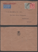 BOMBO - KENYA & UGANDA / 1932 LETTRE AVION POUR L ANGLETERRE - MANCHESTER (ref 1846) - Kenya & Uganda