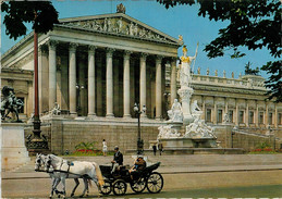 WIEN  PARLAMENT (FLAMME   ERFOLG DURCH MILCH)       (VIAGGIATA) - Vienna Center