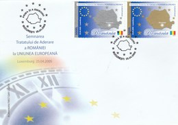BV6787  ROMANIA IN THE EUROPEAN UNION COVER FDC 2005 ROMANIA. - FDC