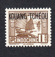 KOUANG TCHEOU - N°102 (Yvert)  - Légère Trace De Charnière - 1 C Brun - Unused Stamps