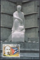 TMA-117 CUBA MAXIM CARD 1995. HABANA. CENTENARIO DEL ENTIERRO DE JOSE MARTI. - Cartes-maximum