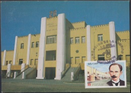 TMA-123 CUBA MAXIM CARD 2000. SANTIAGO DE CUBA. CENTENARIO DE LA FUNDACION DE LA CIUDAD. CUARTEL MONCADA BARRACKS. - Cartes-maximum