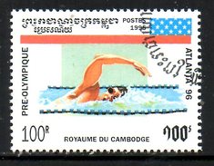 CAMBODGE. N°1247 Oblitéré De 1995. Natation Aux J.O. D'Atlanta. - Schwimmen