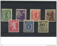 GERMANY 1945  STADT BERLIN Cpl Set Of 7  Value  All Mint And Never Hinged Tutti Perfetti Con Gomma Integra - Berlijn & Brandenburg