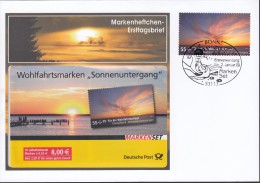BRD Markenheftchen-Ersttagsbrief, MH 77, FDC, Wohlfahrt: Himmelserscheinungen 2009 - Markenheftchen