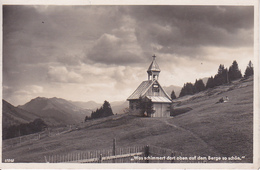 AK Oberstaufen - Bergkapelle "Johannes Der Täufer" A.d. Hochwiesalpe - Allgäu - 1934 (27202) - Oberstaufen