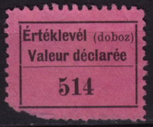 Postal PACKET LABEL / Valeur Déclarée - Value Letter - Vignette Label - 1950´s Hungary, Ungarn, Hongrie - Machine Labels [ATM]