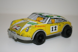 Vintage TIN TOY CAR : Mark PAYVA - 13cm - 1970s - Tin Friction Powered Porche 911 Race Car - Made In Spain - Collectors & Unusuals - All Brands