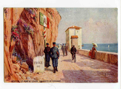 C 19329   -   Menton - Le Pont St Louis - Le Poste De Douane - Illustrateur: Beraud - Beraud