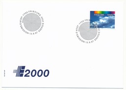 SUISSE - 5 Enveloppes FDC "ENERGIES 2000" - Fribourg 1997 - Andere & Zonder Classificatie