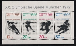 BRD 1971 Mi# 684-87 ** MNH Sport Olympische Spiele Olympics Sapporo 1972 München - Winter 1972: Sapporo