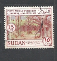 SUDAN  1960 The 5th World Forestry Congress, Seattle  USED - Soedan (1954-...)