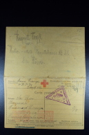 Italy:  Italian Prisoner Of War WW I Complete Card With Answer Card Austria Wien 1917 - Postwaardestukken