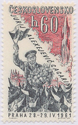 Czechoslovakia / Stamps (1961) L0048 (Air Mail Stamp): Yuri Alekseyevich Gagarin (1934-1968); Painter: Cyril Bouda - Corréo Aéreo