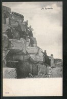 Egypt Cario Climbing The Pyramid Of Cheops View / Picture Post Card # PC076 - Piramiden