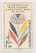 Czechoslovakia / Stamps (1962) L0053 (Air Mail Stamp): World Stamp Exhibition PRAGA 1962; Painter: V. Sivko - Luchtpost