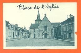 CPA Loué " Place De L'église " LJCP 28 - Loue