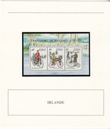 IRLANDE - EIRE - BLOC 1991 MNH** - TRANSPORT IN IRELAND - CYCLES   - DOCUMENT DE LA POSTE - Blocks & Sheetlets