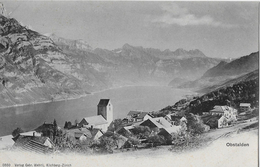 OBSTALDEN → Ein Kleines Dorf Oberhalb Des Walensee, Alter Lichtdruck Ca.1900 - Obstalden