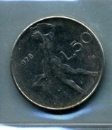 1978  50 LIRES - 50 Liras