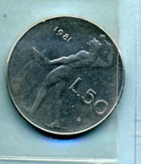 1981  50 LIRES - 50 Liras
