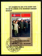 COREE DU NORD. BF Oblitéré De 1984. Mao/Amitié Avec La Chine. - Mao Tse-Tung