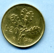 1987  20 LIRES - 20 Lire