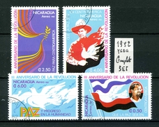 NICARAGUA - Colombe - Pigeon - Year 1982 - COMPLET SET - Timbrati - Stamped. - Duiven En Duifachtigen