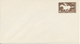 USA Postal Stationery Air Mail Cover In Mint Condition 4 C Pony Express Brown - 1941-60