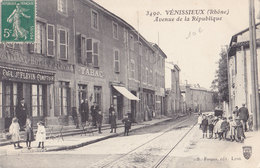 VENISSIEUX  Avenue De La REPUBLIQUE ( Plan Animé ) - Vénissieux