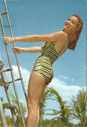 PIN  UPS   MAILLOT DE BAIN       No 4  LA  LECON DE CULTURE  PHYSIQUE - Pin-Ups