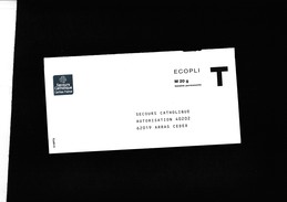 Enveloppe Réponse T à Volets Publicitaires - France - Ecopli - Secours Catholique Autorisation 40202 62019 ARRAS CEDEX - Cards/T Return Covers