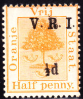 Orange Free State 1900 1/2p On 1/2p Faint Double Impression Of Overprint. Scott 44h. MNH. - Orange Free State (1868-1909)