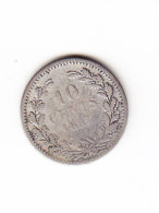 PAYS BAS, KM 116, 1897 10 C, FINE, SILVER. (B364) - 10 Cent