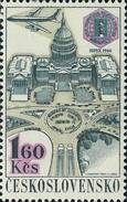 Czechoslovakia / Stamps (1967) L0060 (Air Mail Stamp): PRAGA 68 (Capitol Building, USA, SIPEX 65); Painter: J. Lukavsky - Corréo Aéreo