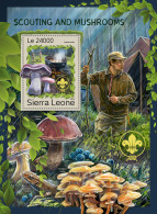 SIERRA LEONE 2016 ** Scouting Pfadfinder Scoutisme Mushrooms S/S - OFFICIAL ISSUE - A1705 - Gebraucht