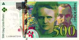 FRANCE 500 FRANCS PIERRE MARIE CURIE De 1997  Pick 160a  F76/1  UNC/NEUF - 500 F 1994-2000 ''Pierre Et Marie Curie''