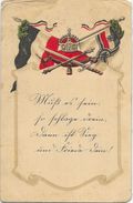 National Und Handelsflagge - Deutsche Kriegsflagge 1915 - Ecriture Sutterlin (Drapeau, Sceptre, épée, Couronne) - Guerra 1914-18