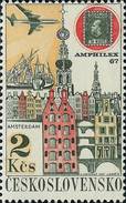 Czechoslovakia / Stamps (1967) L0061 (Air Mail Stamp): PRAGA 68 (Amsterdam, AMPHILEX 67); Painter: J. Lukavsky - Corréo Aéreo