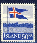 #Iceland 1958. Flag. Michel 328. MNH(**) - Ungebraucht