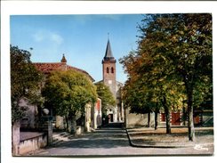 CP - VILLENEUVE DE MARSAN (40) LA PLACE ET LE GLISE - Villeneuve De Marsan