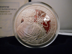 GREECE 10 EURO 2016 SILVER PROOF "Democritus" (free Shipping Via Registered Air Mail) - Grecia