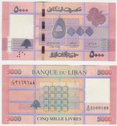 Lebanon P 91 - 5000 5.000 Livres 2012 - UNC - Libano