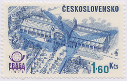 Czechoslovakia / Stamps (1976) L0081 (Air Mail Stamp): PRAGA 78 (Prague, Exhibition Palace); Painter: J. Lukavsky - Luchtpost