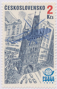 Czechoslovakia / Stamps (1976) L0082 (Air Mail Stamp): PRAGA 78 (Prague, Powder Tower); Painter: J. Lukavsky - Luftpost