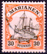 Marianne-001 - 1900- Y&T N. 12 (o) - Privo Di Difetti Occulti - Mariana Islands