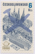 Czechoslovakia / Stamps (1976) L0085 (Air Mail Stamp): PRAGA 78 (Prague Castle Riding School); Painter: J. Lukavsky - Luchtpost
